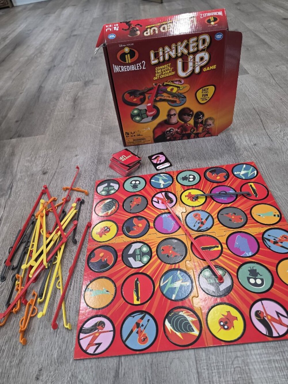 Incredibles 2 Linked Up Game 6+ By Wonder Forge Family Board Game